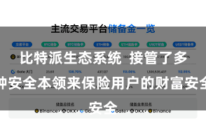 比特派生态系统 接管了多种安全本领来保险用户的财富安全