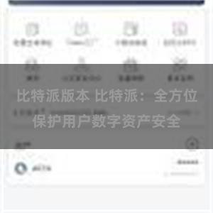 比特派版本 比特派：全方位保护用户数字资产安全